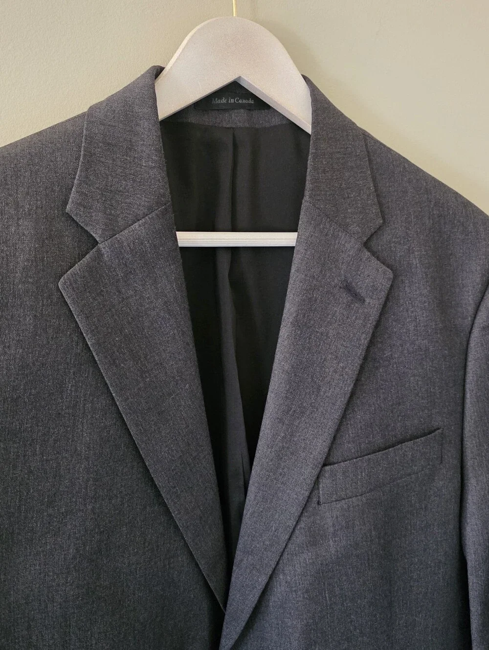 Lauren Ralph Lauren 44S Old Money Modern Academic Formal Office Gray Wool Blazer